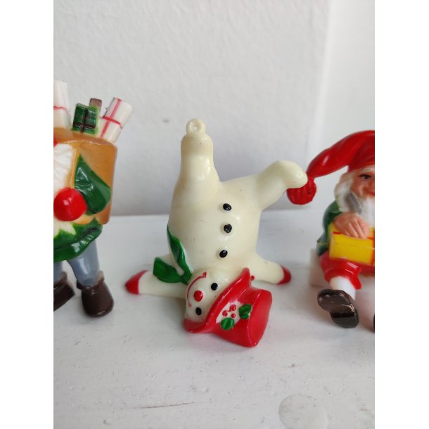 Fire vintage plastiknisser, Daells Varehus