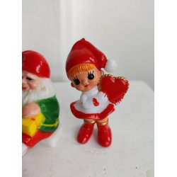 Fire vintage plastiknisser, Daells Varehus