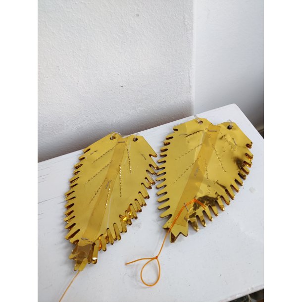 Folde-ud julestjerner i guldfolie, 1960erne