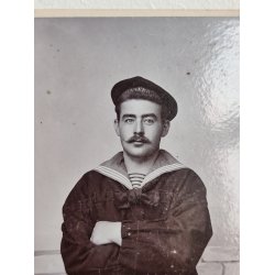 4 antikke fotos af s�m�nd