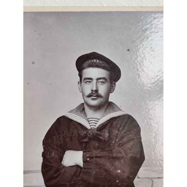 4 antikke fotos af s�m�nd