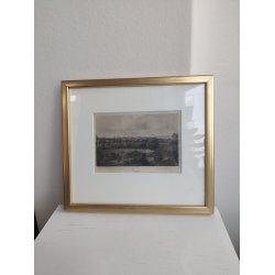 Kopenhagen antikt tryk i ramme