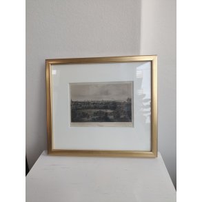 Kopenhagen antikt tryk i ramme