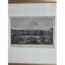 Kopenhagen antikt tryk i ramme