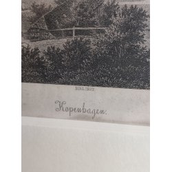 Kopenhagen antikt tryk i ramme