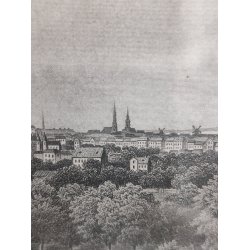 Kopenhagen antikt tryk i ramme