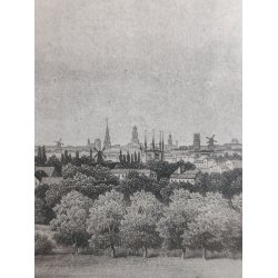 Kopenhagen antikt tryk i ramme