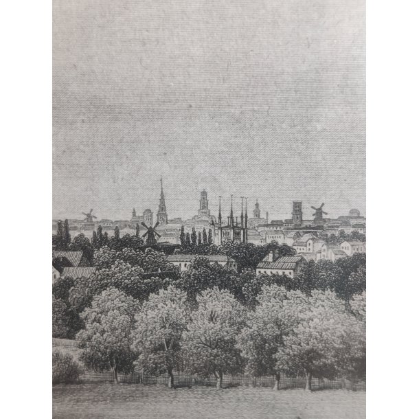 Kopenhagen antikt tryk i ramme