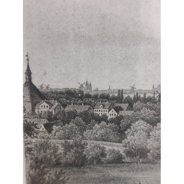 Kopenhagen antikt tryk i ramme