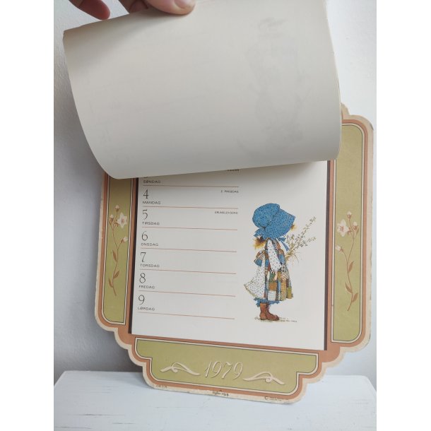 V�gkalender 1979, Holly Hobbie / Forglem mig ej