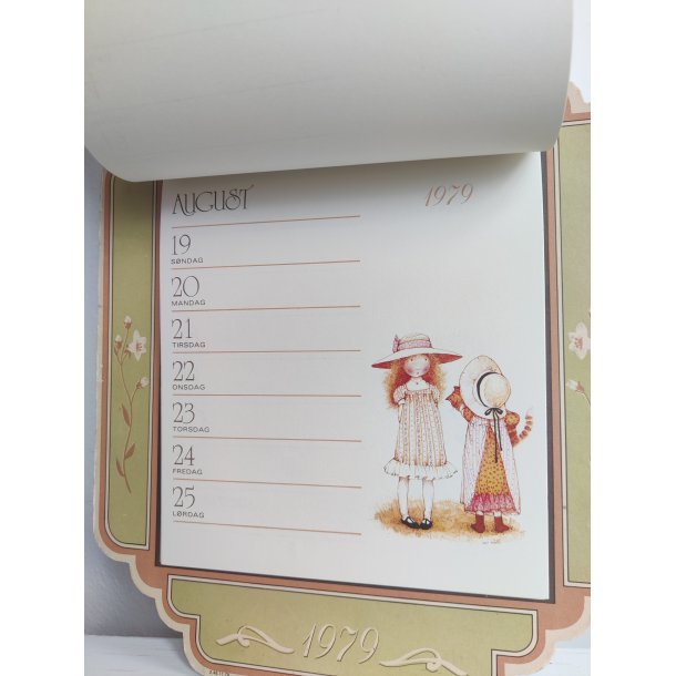 V�gkalender 1979, Holly Hobbie / Forglem mig ej