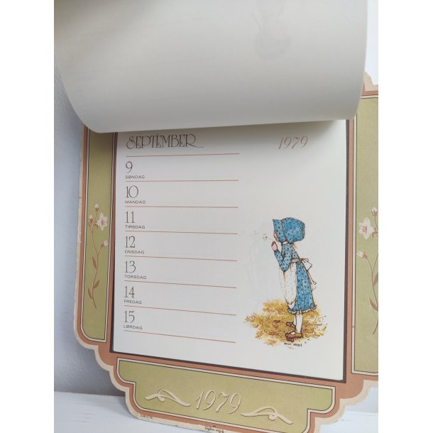 V�gkalender 1979, Holly Hobbie / Forglem mig ej