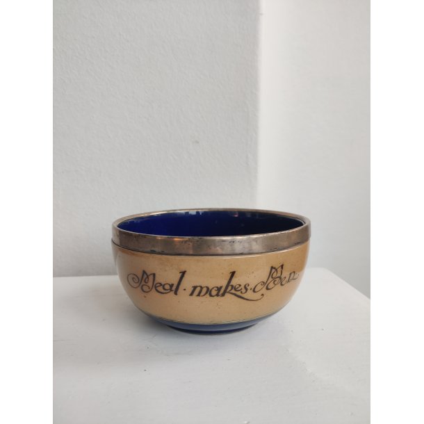 Meal makes men, Royal Doulton antik sk�l