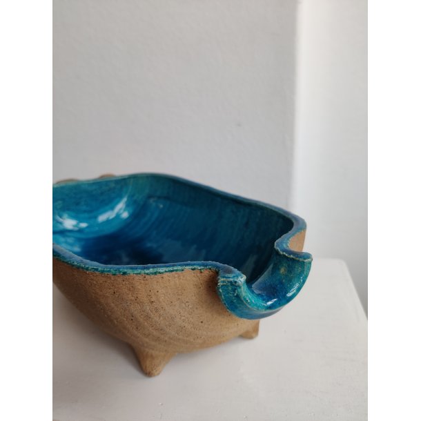 K�hler turkis gris, keramikfad af Nils K�hler