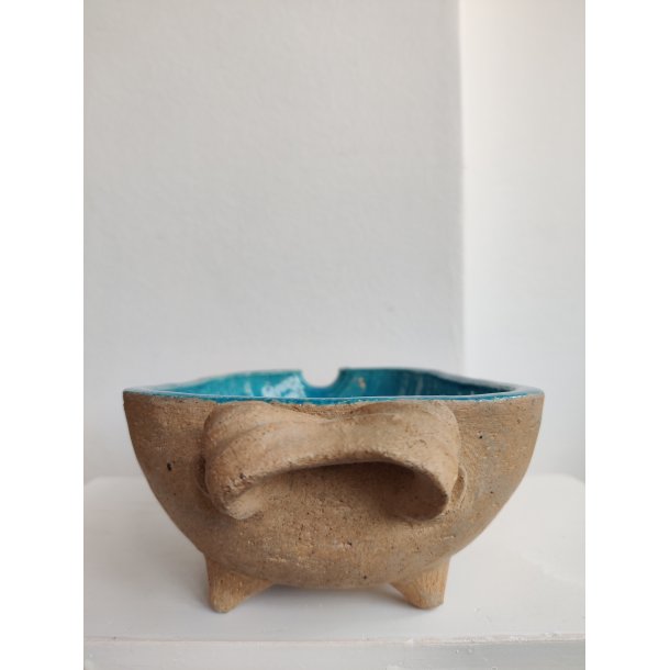 K�hler turkis gris, keramikfad af Nils K�hler