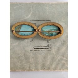 Antik stor dobbelt turkisbroche