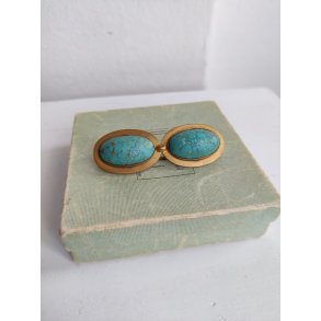 Antik stor dobbelt turkisbroche