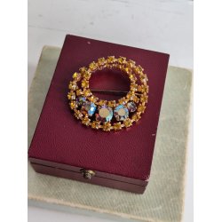 Glitrende �ben broche, 1960erne