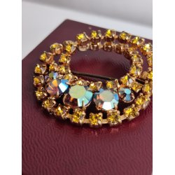 Glitrende �ben broche, 1960erne