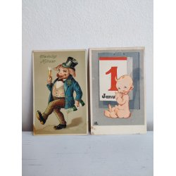 To gamle nyt�rskort, Illa, ukendt