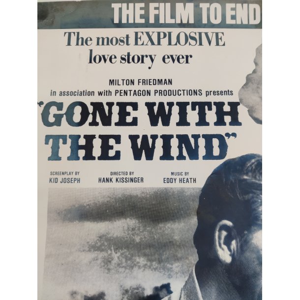 Reagan &amp; Thatcher: Gone With The Wind, politisk anti-atom plakat 1981