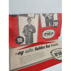 Fold-ud reklame for herret�j, 1960 med Europakort