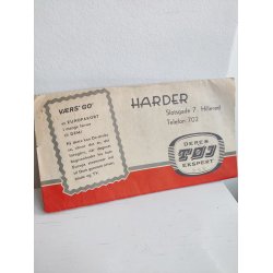 Fold-ud reklame for herret�j, 1960 med Europakort