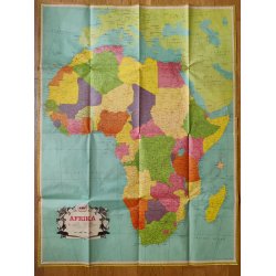 Fold-ud reklame for herret�j, 1960 m. Afrikakort
