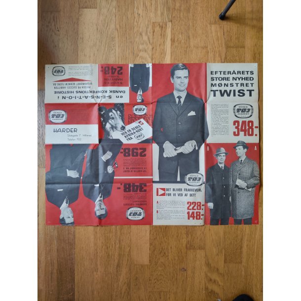 Fold-ud reklame for herret�j, 1960 m. Afrikakort