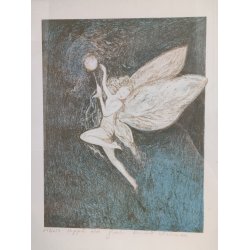 Fe eller alf, svensk litografisk tryk