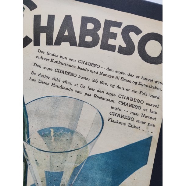 Chabeso reklame fra 1934