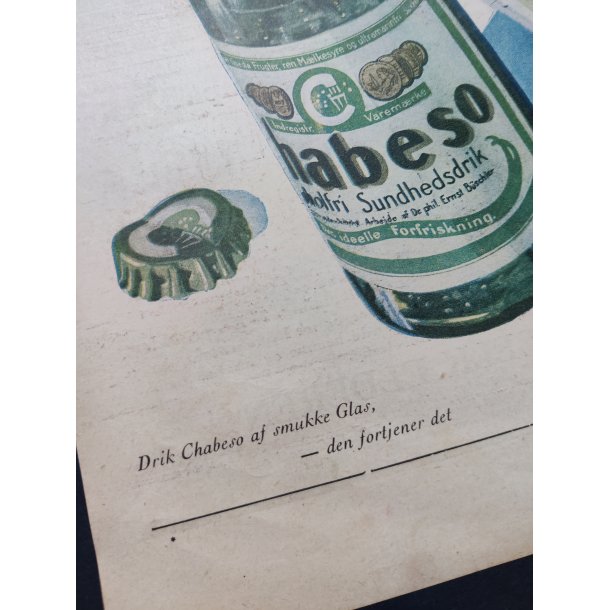 Chabeso reklame fra 1934