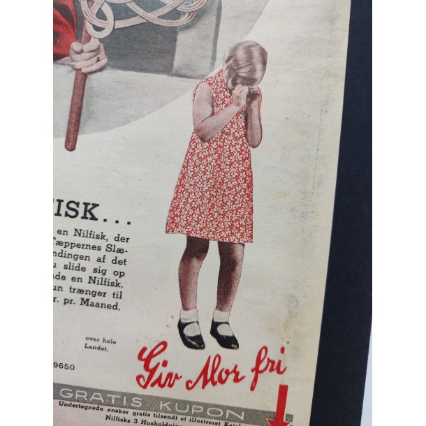 Nilfisk reklame, Giv Deres Hustru fri, 1934