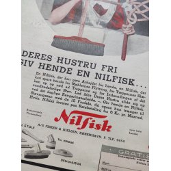 Nilfisk reklame, Giv Deres Hustru fri, 1934