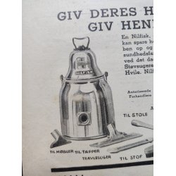 Nilfisk reklame, Giv Deres Hustru fri, 1934