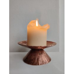 Hammersl�et kobberstage til bloklys, 1960'erne