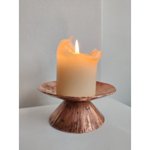 Hammersl�et kobberstage til bloklys, 1960'erne