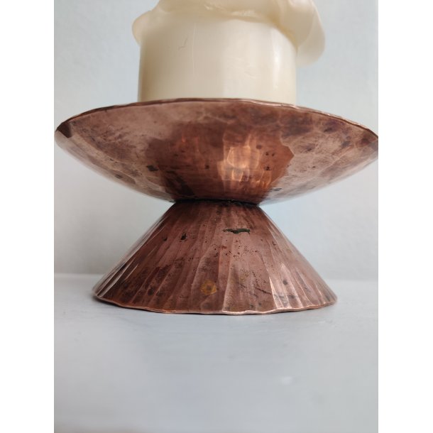 Hammersl�et kobberstage til bloklys, 1960'erne