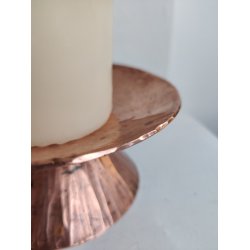 Hammersl�et kobberstage til bloklys, 1960'erne