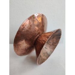 Hammersl�et kobberstage til bloklys, 1960'erne