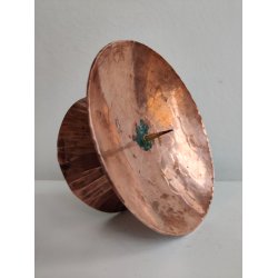 Hammersl�et kobberstage til bloklys, 1960'erne