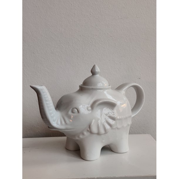 .Elefant-tekande, hvid porcel�n
