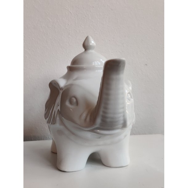 .Elefant-tekande, hvid porcel�n