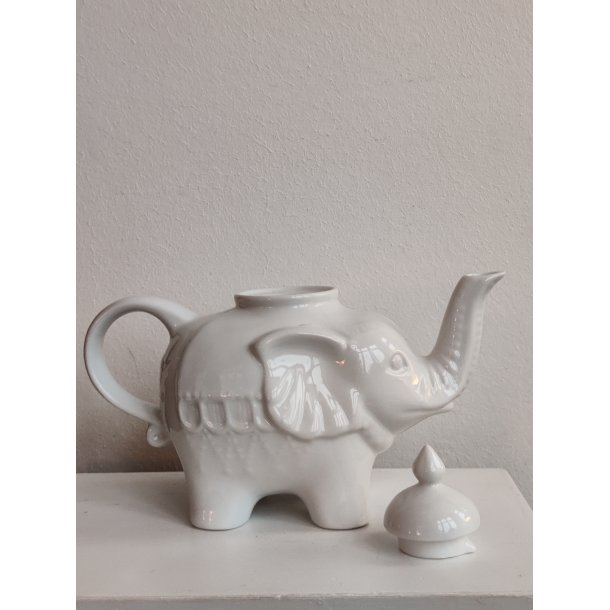 .Elefant-tekande, hvid porcel�n