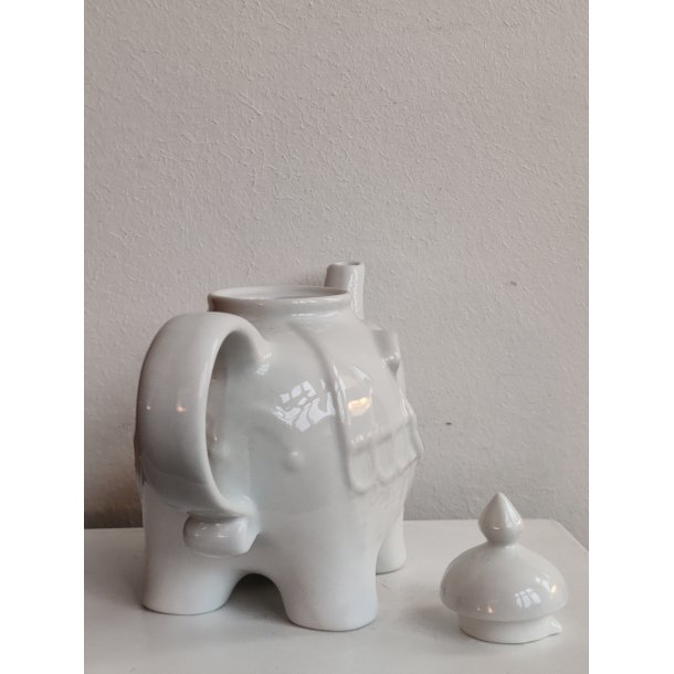 .Elefant-tekande, hvid porcel�n