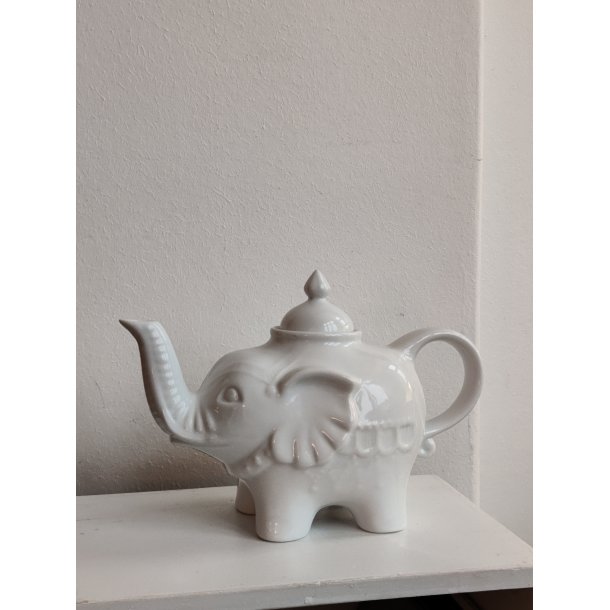 .Elefant-tekande, hvid porcel�n