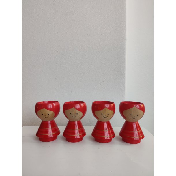 4 Lyholmer �ggeb�gre, piger med r�dt h�r