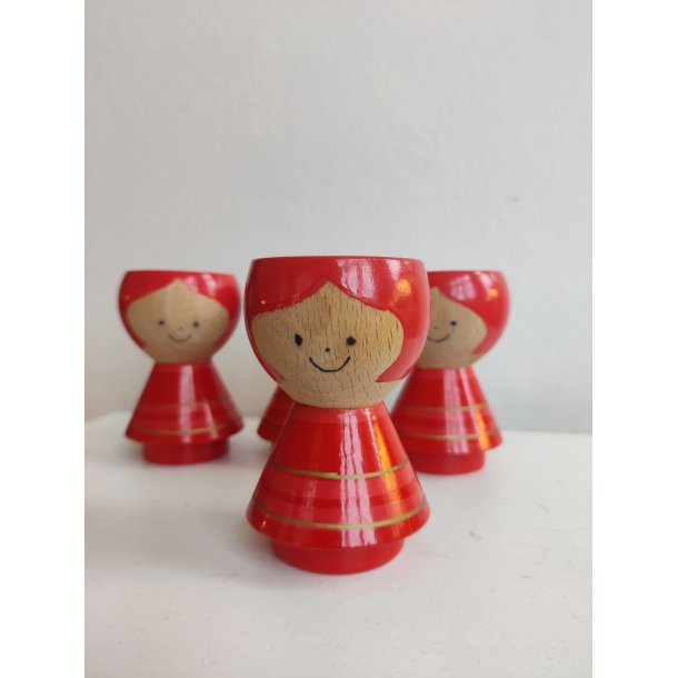 4 Lyholmer �ggeb�gre, piger med r�dt h�r