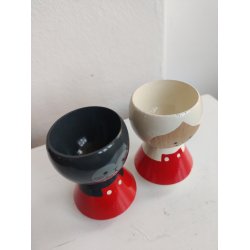 2 Lyholmer �ggeb�gre: Mus og pige med hvidt h�r