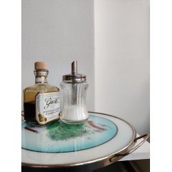 Vintage rund bakke med Bornholm